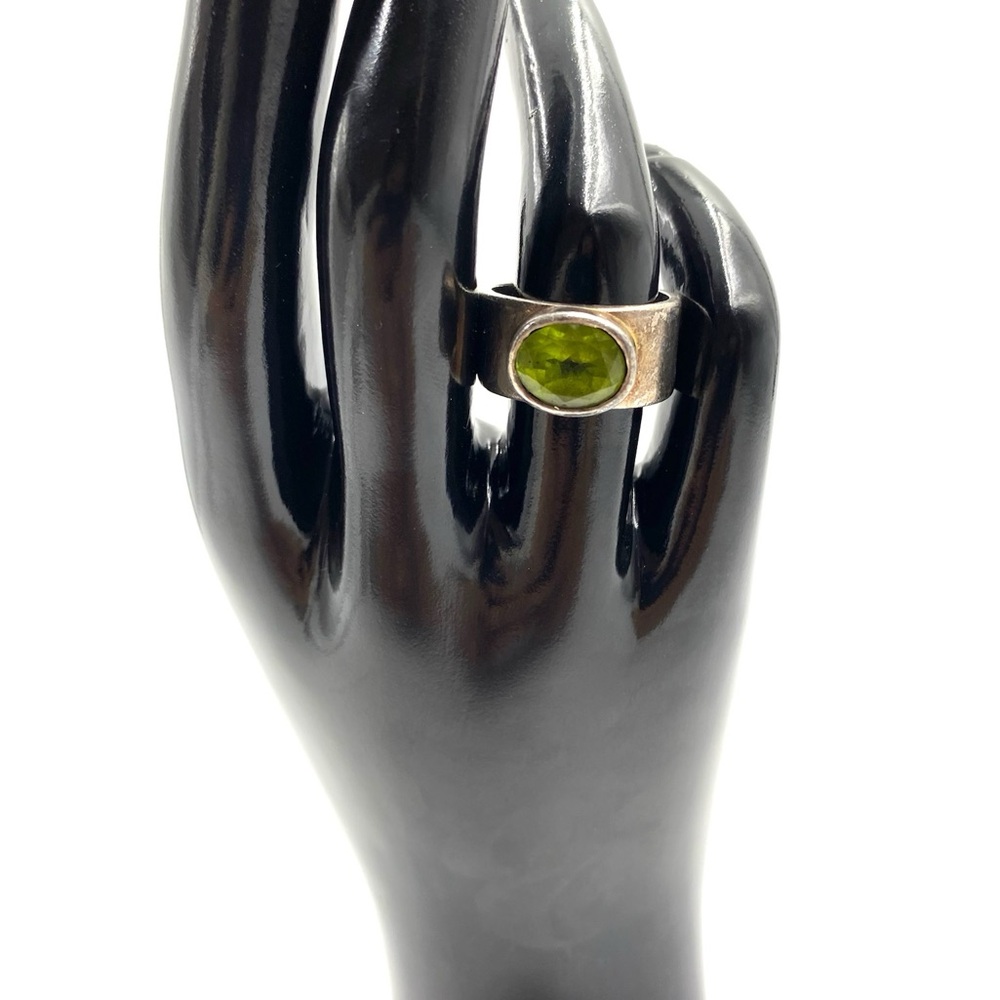 Peridot Sterling Silver Ring Size 7.25
